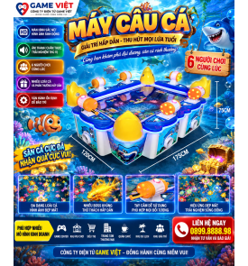 MÁY GAME CÂU CÁ MÔ PHỎNG 6 NGƯỜI CHƠI