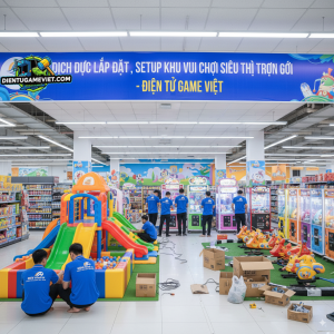 Dịch vụ lắp đặt, setup khu vui chơi siêu thị trọn gói